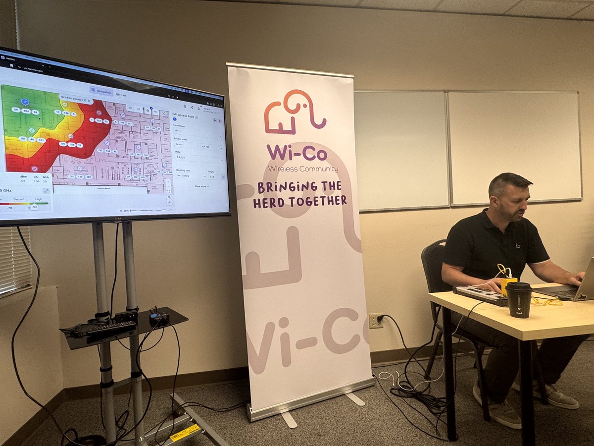Ferney Munoz (@ferney_munoz) on Twitter photo Turn for my friend Jerry Olla @JOlla from <a href="/HaminaWireless/">Hamina Wireless</a> to show the different features that allows @WirelessLANPros to design #WiFi networks without drawing any walls at Wi-Co Bay Area Turn for my friend Jerry Olla @JOlla from <a href="/HaminaWireless/">Hamina Wireless</a> to show the different features that allows @WirelessLANPros to design #WiFi networks without drawing any walls at Wi-Co Bay Area
