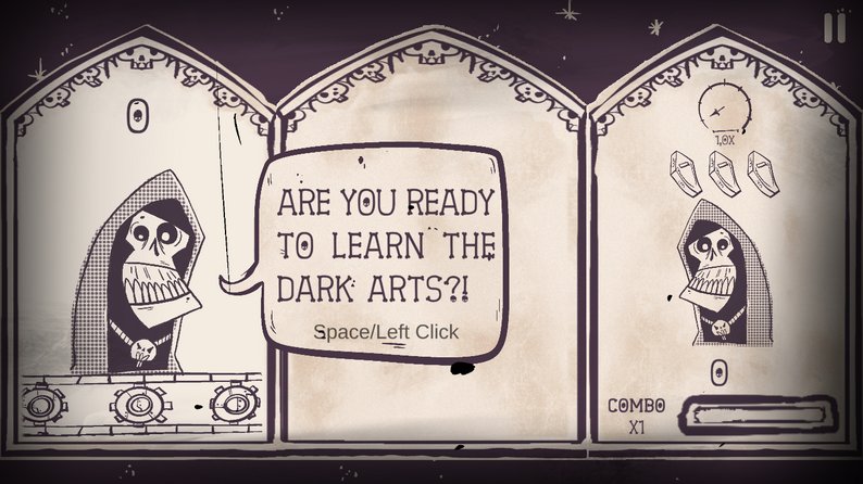 Who wants to try and become a Necromancer and Master of the Summoning in Funny Bones: redm0nkeystudio.itch.io/funny-bones

A small side project of ours for Halloween. Can you get more score than us?