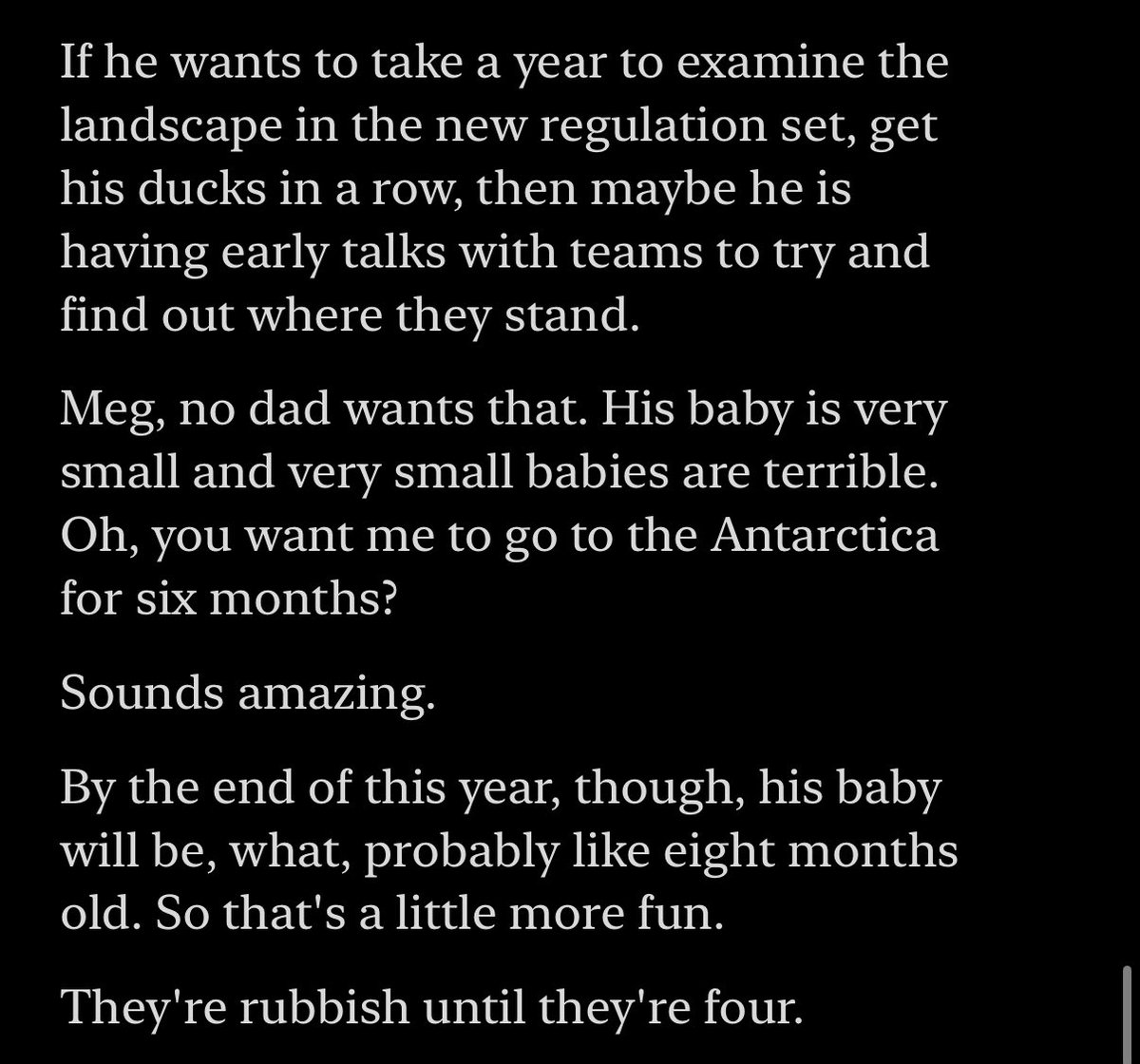 audiopanacea's tweet image. Another Parent Corner worthy take from @SpannersReady yesterday. 😂😂