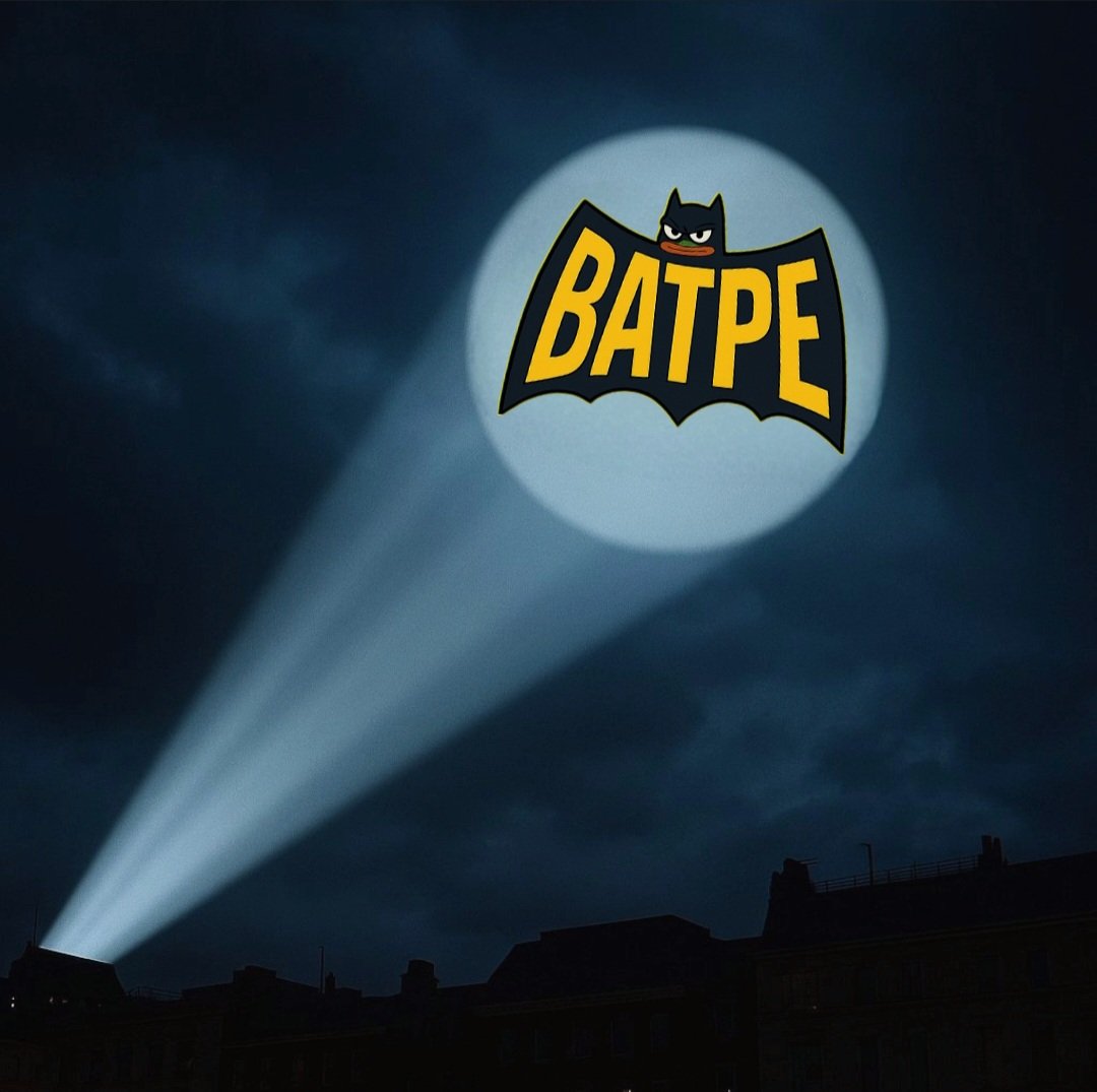 BatpeonSol's tweet photo. 🚨 BATPE SIGNAL IS ON 🦇
🦇✨ When the city needs a hero... the BATPE signal lights the sky.
Justice, memes, and chaos—summoned with one beam.
Are you ready for the call? 🔦🫡
https://t.co/Yz9QfsaUf2
#BATPE #MemeLegend #CryptoKnight #SolanaMemeCoin #memecoins #pepe #batpepe https://t.co/Btj15COvmG