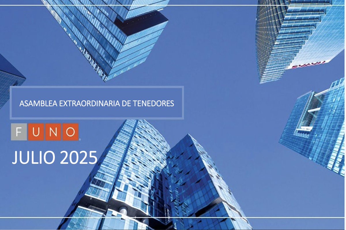 fibraunomx's tweet photo. 📣 FUNO convoca a Asamblea Extraordinaria de Tenedores de CBFIs este 18 de julio a las 9:00 a.m. en CDMX. 
🗳Tema: Sustitución del Representante Común (CI Banco). 
📄Detalles y convocatoria 👉https://t.co/lXbZoUzAm9… #FUNO #CBFIs #GobiernoCorporativo https://t.co/tZ61FtBXav