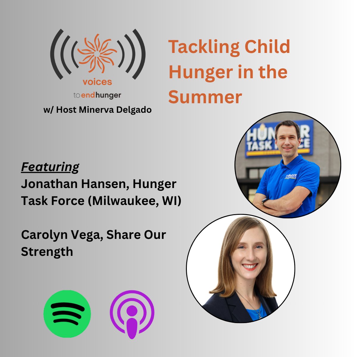 I hope you'll check out our latest podcast on Summer Meals!
Where to listen:
Spotify: open.spotify.com/show/3Hw6vuKUt…...
Apple Podcasts: podcasts.apple.com/.../voices-to-…
Pocket Casts: pca.st/8bo1zvam
Pandora: pandora.app.link/F8Wbque1ZRb
Public rss feed: feeds.buzzsprout.com/2451786.rss