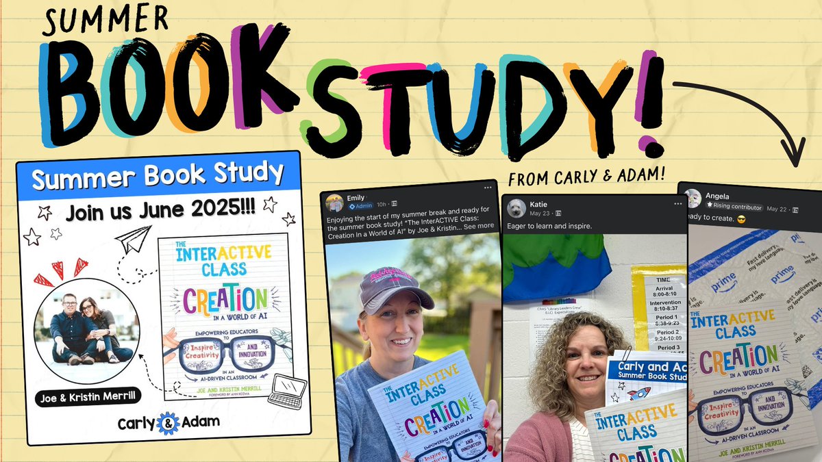 themerrillsedu 👓👗💚 #interACTIVEclass (@themerrillsedu) on Twitter photo Did you know that we have a book study going on right now? 👀
We've partnered up with our friends <a href="/carlyandadam/">Carly And Adam</a> and have LOVED connecting with all our new friends! 🙌🏻
Interested in joining? It's not too late! All info is below! ⤵️
carlyandadam.com/summer-book-st…
#interACTIVEclass Did you know that we have a book study going on right now? 👀
We've partnered up with our friends <a href="/carlyandadam/">Carly And Adam</a> and have LOVED connecting with all our new friends! 🙌🏻
Interested in joining? It's not too late! All info is below! ⤵️
carlyandadam.com/summer-book-st…
#interACTIVEclass