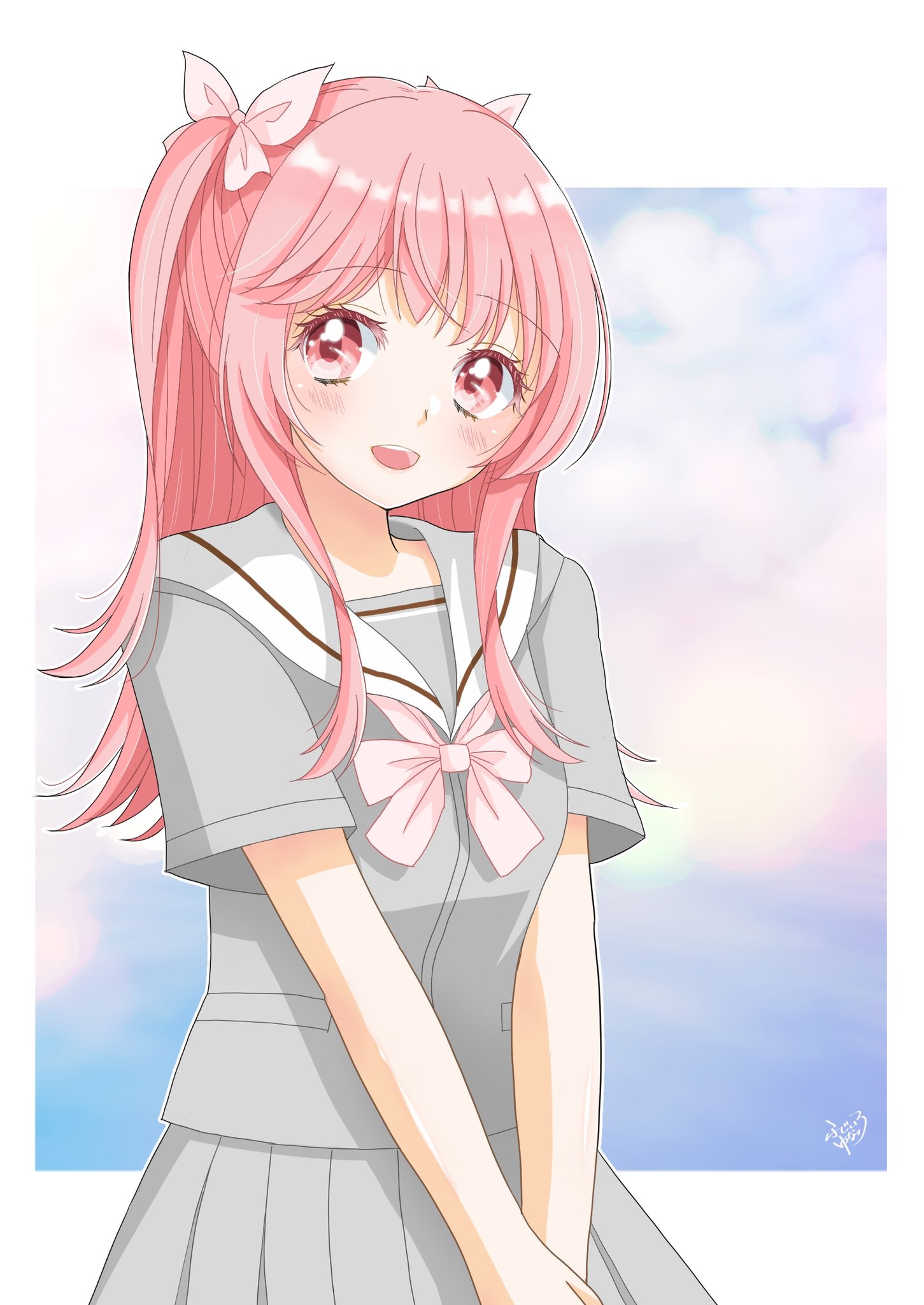 ゆ*り様 オリジナル手描きアナログイラスト 26 手描きイラスト アナログイラスト オリジナル 女の子 - メルカリ