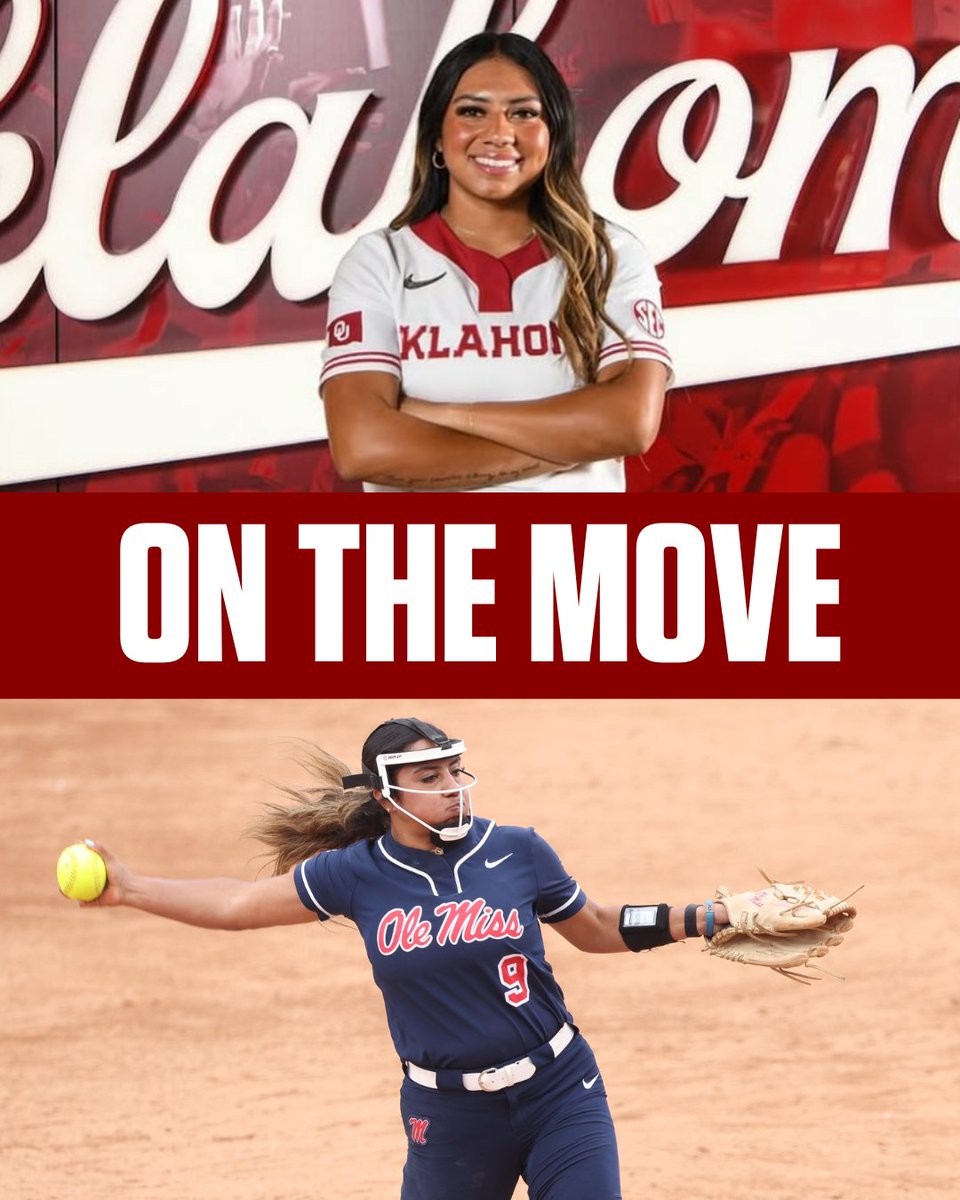 FloCollegeSB's tweet image. 🚨 Transfer Portal Updates 🚨
Miali Guachino, RHP Ole Miss ➡️ OU
Amari Harper, IF TAMU ➡️ UO
Addison Amaral, IF Notre Dame ➡️ UO
Hope Jenkins, RHP UConn ➡️ Ole Miss
Laylonna Applin, IF Angelo St ➡️ Ole Miss
Kennedy Bunker, C Fresno St ➡️ Ole Miss
#transfers #transferportal