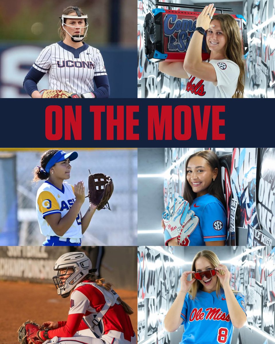FloCollegeSB's tweet image. 🚨 Transfer Portal Updates 🚨
Miali Guachino, RHP Ole Miss ➡️ OU
Amari Harper, IF TAMU ➡️ UO
Addison Amaral, IF Notre Dame ➡️ UO
Hope Jenkins, RHP UConn ➡️ Ole Miss
Laylonna Applin, IF Angelo St ➡️ Ole Miss
Kennedy Bunker, C Fresno St ➡️ Ole Miss
#transfers #transferportal