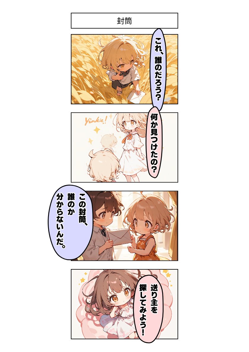 今日の4コマ:封筒 