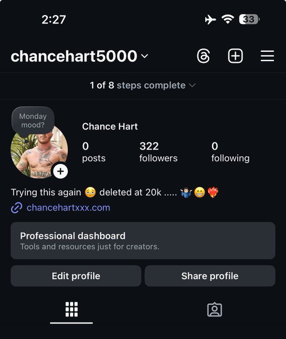 Watch ★CHANCE HART★'s leaked NSFW photo on TwXstars