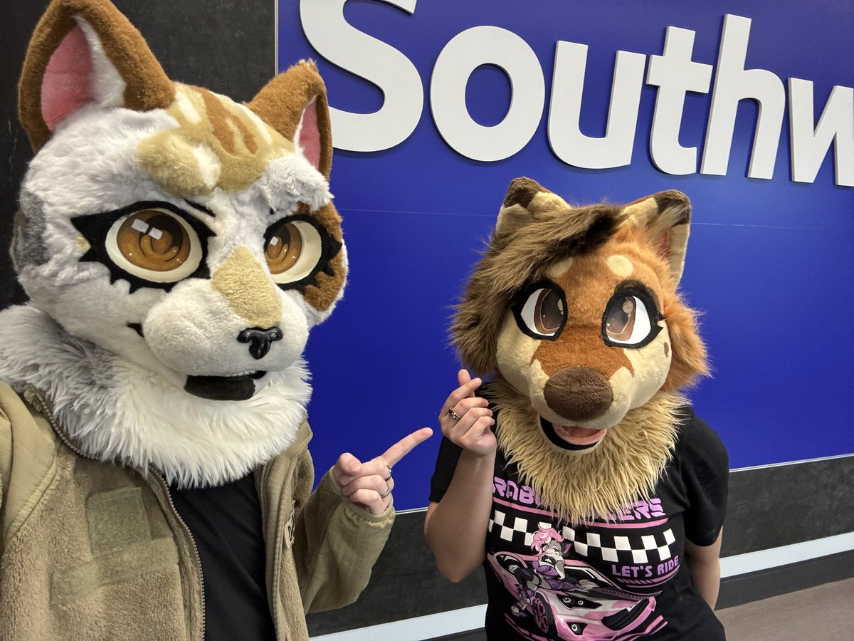 Guess who’s stuck at the airport due to rain!!! #Anthrocon