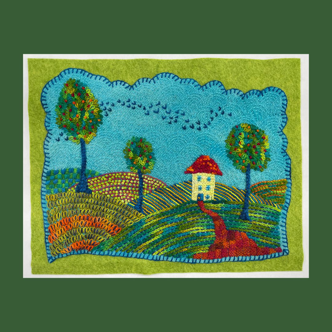 ctpublishing's tweet photo. Find the joy in hand embroidery again! Join Laura Wasilowski and 9 other embroidery artists at the Embroidery Extravaganza on July 17, 2025.

Read more about Laura's demo at Embroidery Extravaganza on the C&amp;T Blog: https://t.co/lS5X1r7ec5 https://t.co/dfUMEDZdOv