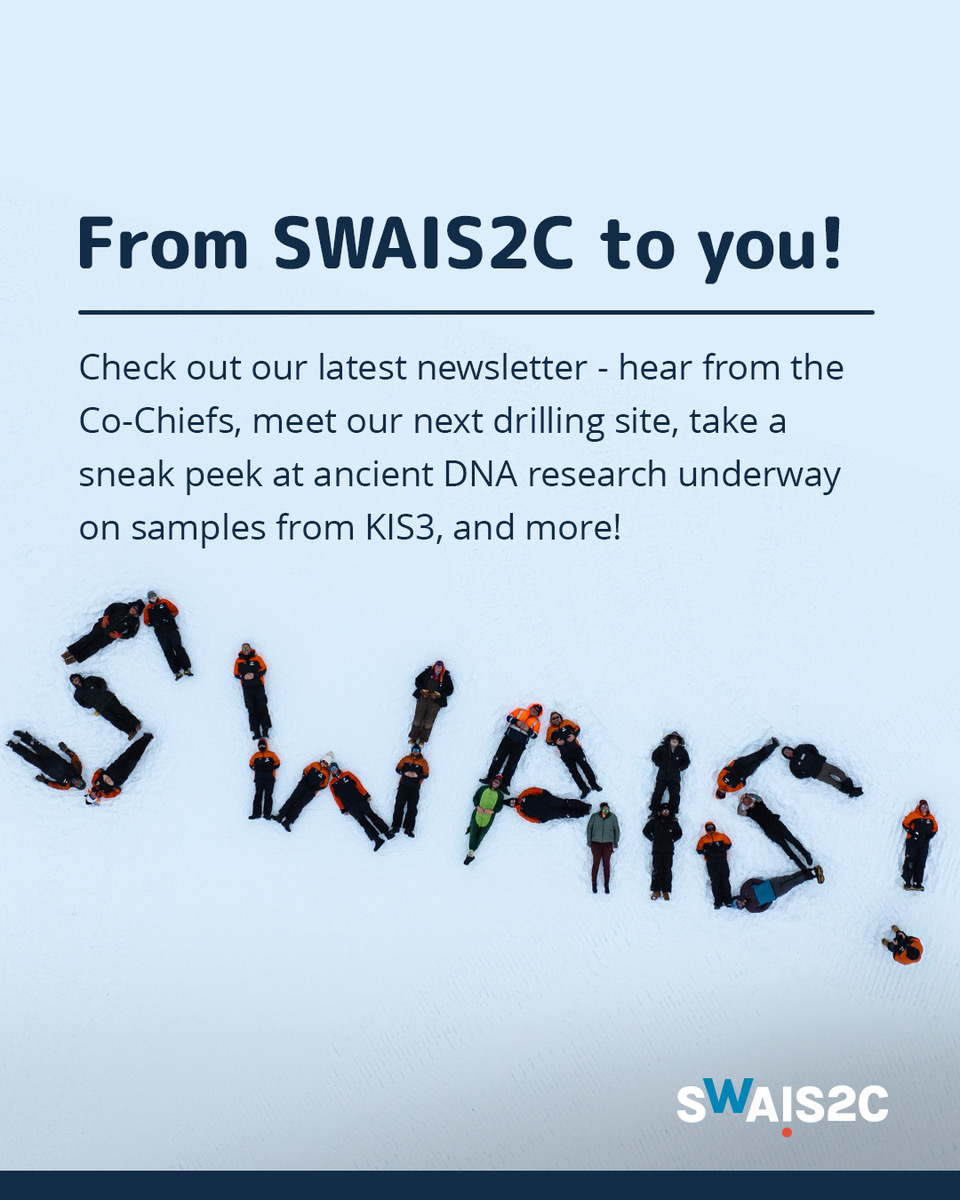 It's SWAIS-mail time! Not a subscriber? Catch up on all the news from the project, and sign up so you don't miss out next time 👉bit.ly/44RL0M8
📷Anthony Powell / Antarctica New Zealand. Thanks to the KIS3 2024/25 team for the ultimate in sign writing.