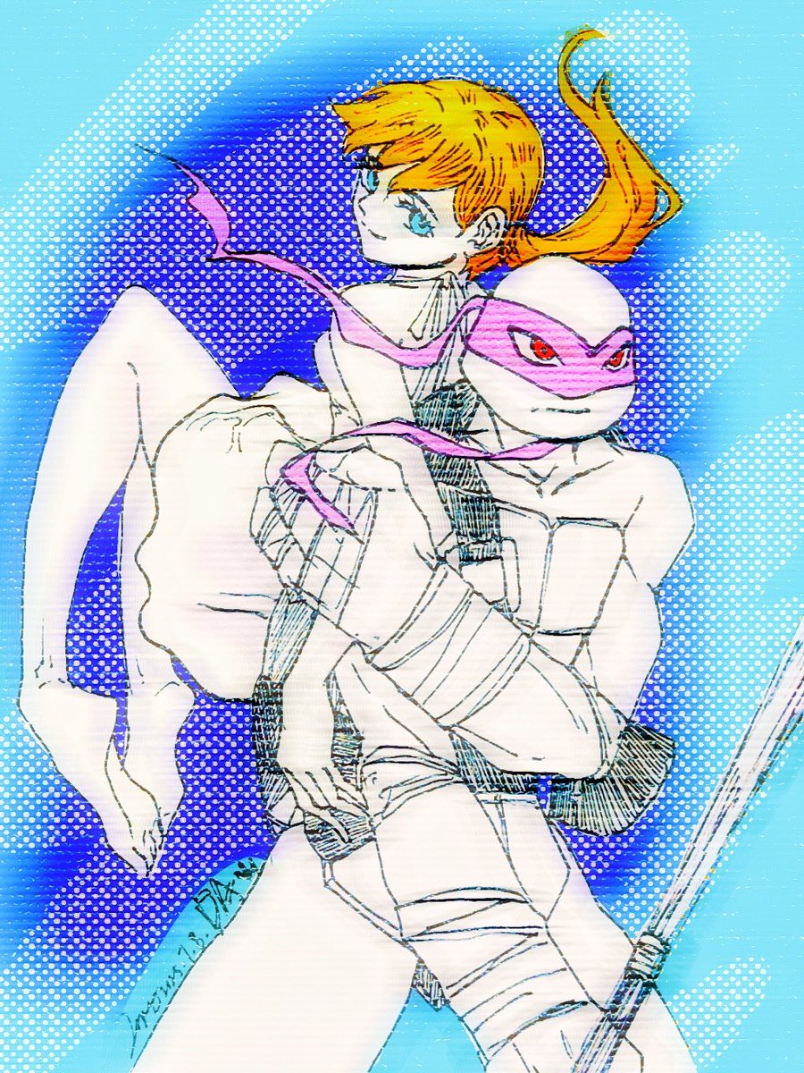 qingyu8699's tweet image. I can't lose you #apritello #tmnt #tmnt2012