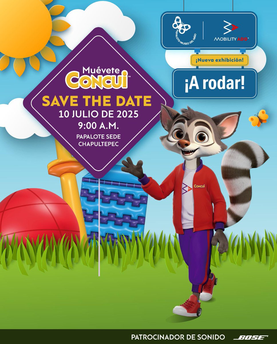 Papalote_Museo's tweet photo. 🚦#SaveTheDate: 10 de julio
Llega “A Rodar” a Papalote. Una nueva expo sobre movilidad segura y divertida para niñas y niños.
Gracias @MOBILITYADO por hacer esta experiencia posible.
¡Te esperamos!
#ARodar #PapaloteMuseoDelNiño #MovilidadSegura https://t.co/iT9CJPNJwJ