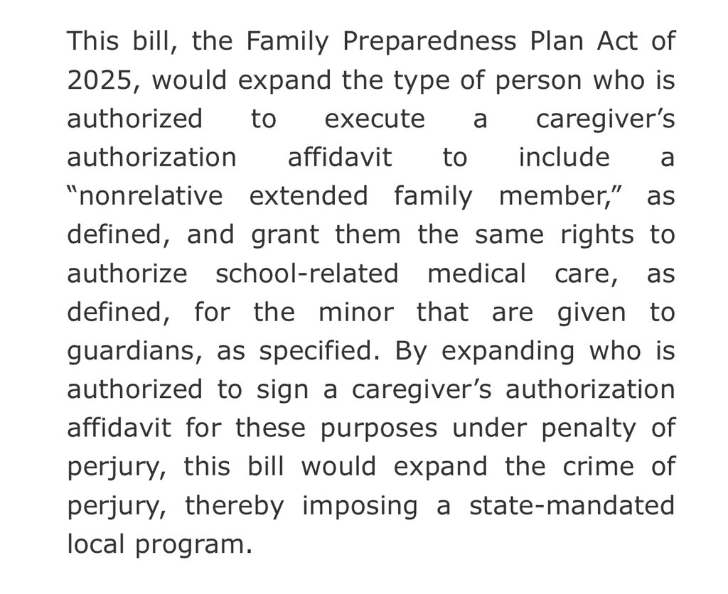 AB495 is being heard right now. It would allow non family members to take guardianship over minors with a simple form, it’s being introduced as a bill to protect children of immigrant families but as well intentioned as the bill may be it’s broad language can be gamed and used to