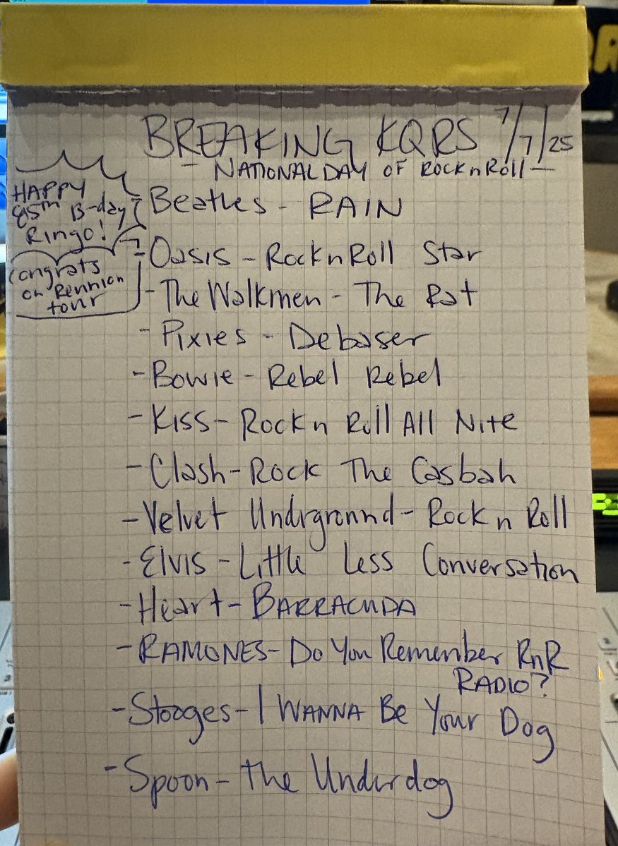 Who’s the king of Rock n Roll?

Pulling together some of my favorite rockers for the National Day of Rock n Roll (plus wishing Ringo a happy 85th birthday) Breaking <a href="/KQRadio/">92 KQRS</a> 

Listen: player.92kqrs.com

#RingoStarr #Rock #NowPlaying️