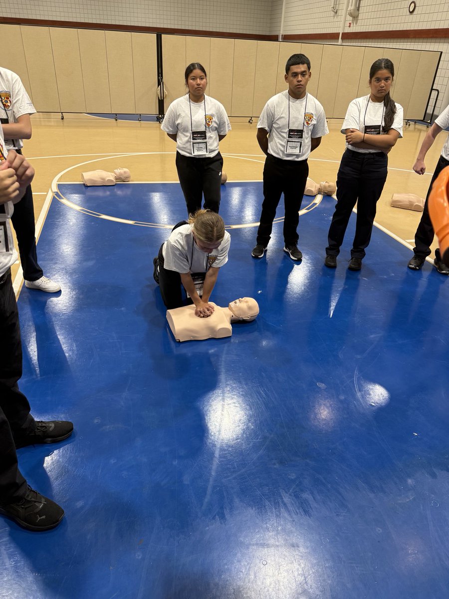 MonmouthSheriff's tweet image. It’s day one of Sheriff Youth Week&it started with a welcome to these enthusiastic HS aged students from @sheriffgolden& staff. It was then onto a Corrections Emergency Response Team interactive demo,an overview of Mon Co EMS MedStar, &the day ended w PT exercise. Gr8 job to all!