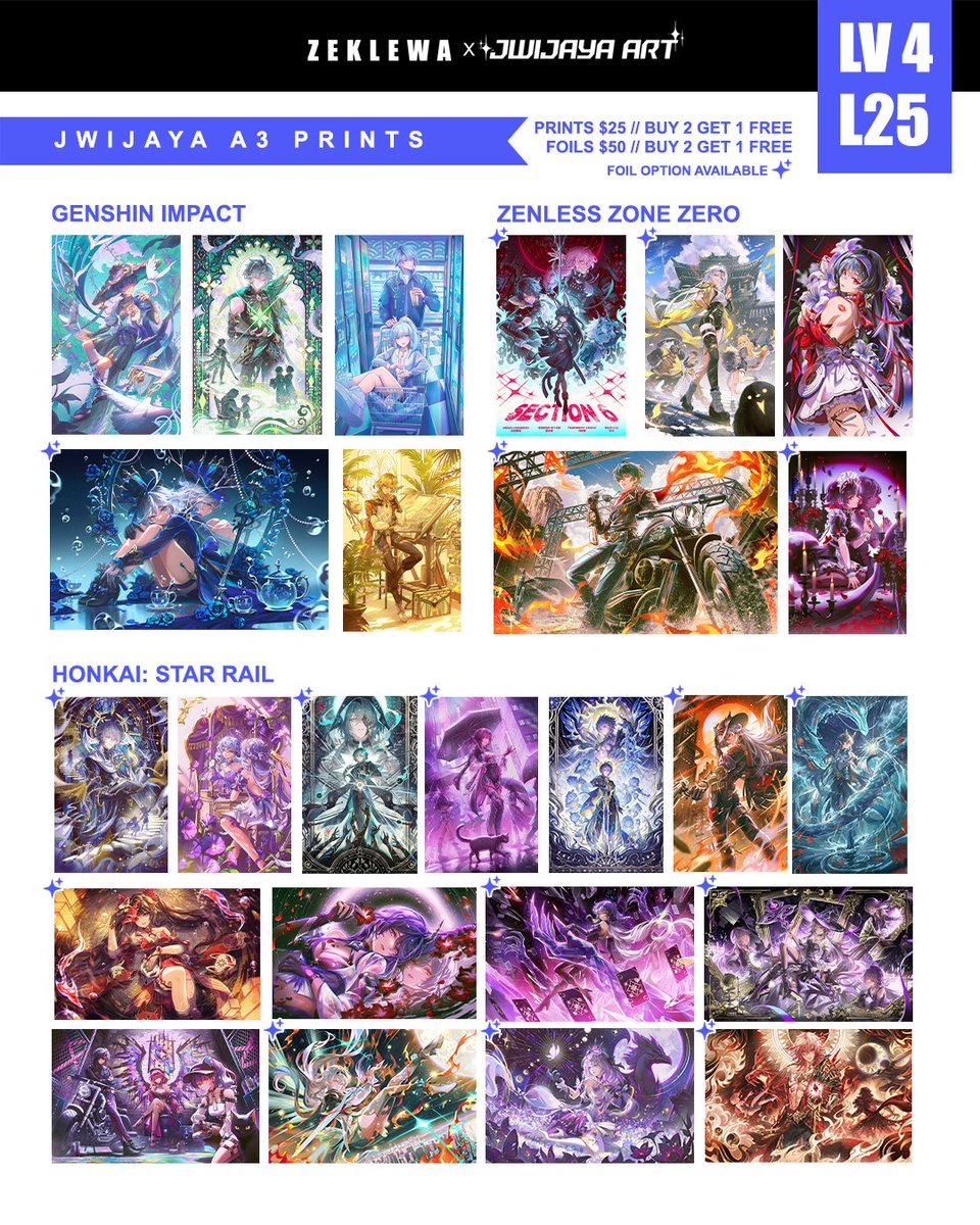 Hello Sydney! 💫 @/Zeklewaaa and I will be tabling at SMASH this weekend—catch us on the 4th floor at Table L25!
Here's a look at our catalog and all the prints we'll have available. Can't wait to see you there! 💖 #smashcon2025 #Smashcon