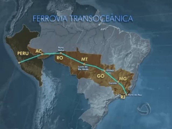 🚨LO ULTIMO🚨 Durante la cumbre de los BRICS, Brasil anunció la creación de una vía transoceánica que conectará el Atlántico con el Pacífico en Sudamérica, uniendo a Río Janeiro con el Puerto de Chancay en Perú y financiado por CHINA‼️