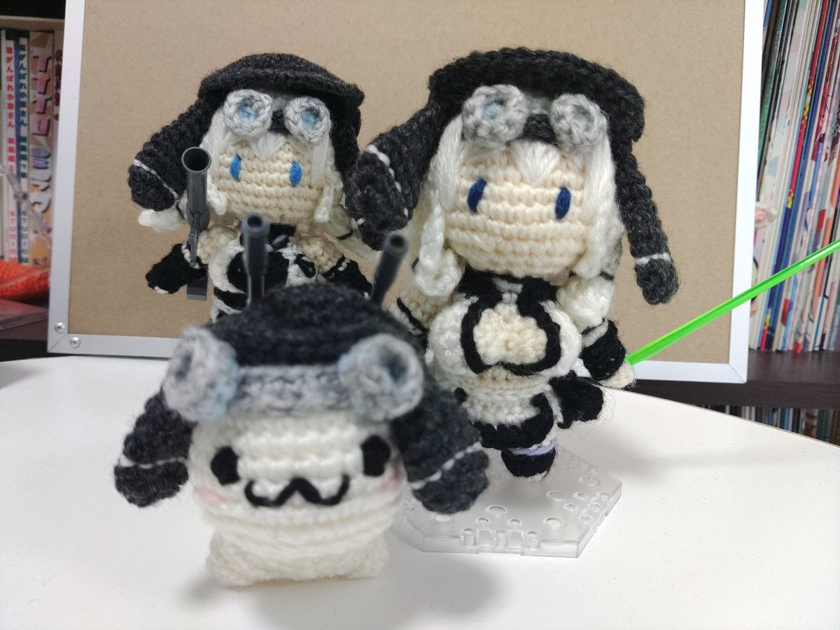 模型娘のもち子さん、誕生日おめでとうございます！🎂
もち子さん！もち公！ジェットストリームアタックを仕掛けるぞ
#もち子さん誕生祭2025