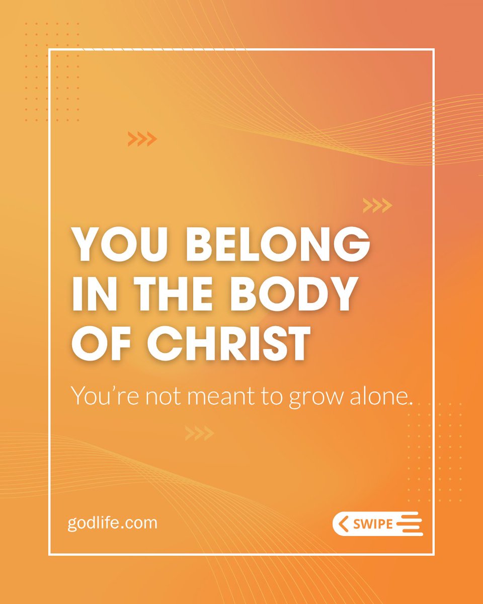 GodLifeTweets's tweet image. Send us a DM. We want to encourage you and pray with you. 
Tag a brother or sister in Christ who has built you up lately.

#OneAnother #BodyOfChrist #SpiritualGrowth #GodLifeTogether