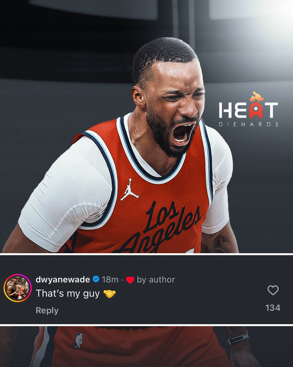 The 🐐Dwyane Wade approves of the Norman Powell trade (via <a href="/MiamiHEAT/">Miami HEAT</a> IG)