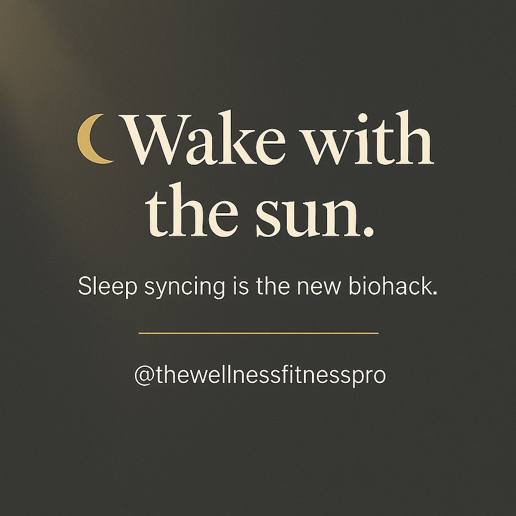 Wellnessfitpro's tweet photo. You don’t need more motivation  
You need rhythm. 
🌅 Wake with the sun  
🌇 Wind down with sunset  
📵 No screens before bed  
Sleep syncing isn’t a trend—it’s a return to nature.#thewellnessfitnesspro #SleepSyncing #CircadianHealth  
#DigitalDetox #WellnessHack #MindBodyRhythm https://t.co/8YtohhnM8t