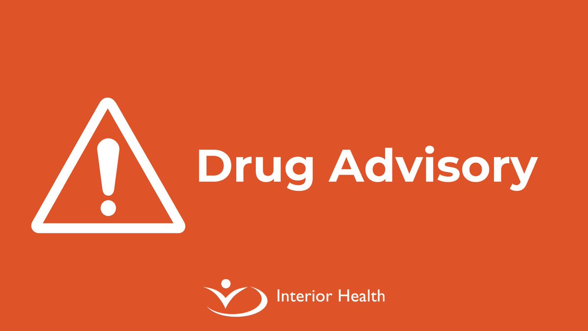 Interior_Health's tweet image. We've issued an IH-wide drug advisory as there is an increasing detection of carfentanil in a substance sold as DOWN❗High risk of overdose and fatal overdose ⚠️ Please RT to spread the word. Learn more: interiorhealth.ca/sites/default/…
