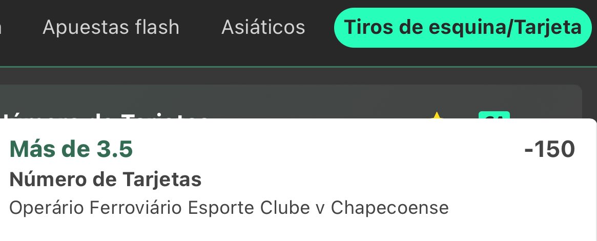 Corners & Cards (Apuestas) tweet media