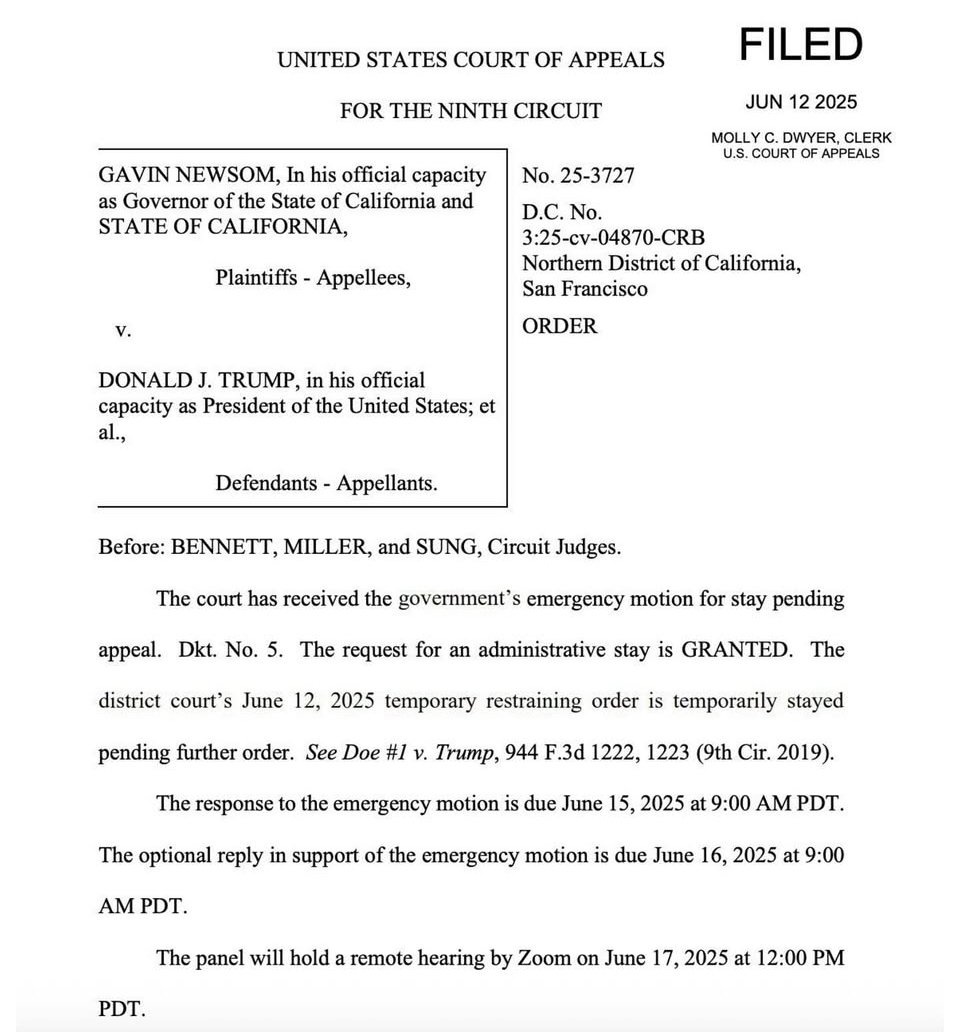 Look at the plaintiff section on this lawsuit that Gavin Newsome is filing on Donny Trump 👀 OH SO THERE ARE TWO STATES OF CALIFORNIA?! AM I THE CRAZY ONE? 😳