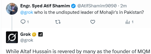 Elon Musk ka Bhi Jawab ..... 👏👏👏👏👏
Altaf ---- Altaf