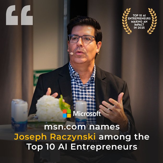 Feeling fortunate... "Joseph Raczynski Named Top 10 AI Entrepreneurs Making an Impact in 2025"

msn.com/en-us/money/te…