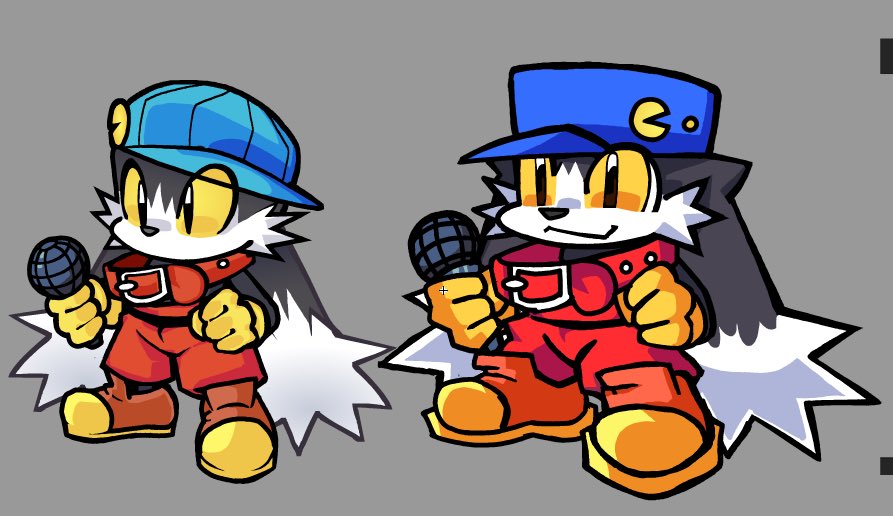 portopossum's tweet image. Klonoas new look! (Left old Right NEW!)
