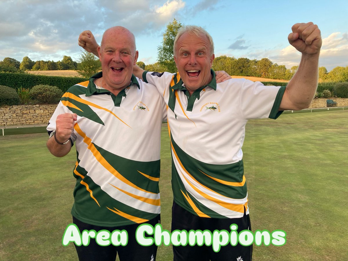 Bob and Howard are <a href="/BowlsEngland/">Bowls England</a> Foundation Pairs area champions 🎉 🏆 and into the last 32 in England! 

Taking up the game just 3 years ago they’ve worked hard with our coaches to improve their game and deserve this success 

<a href="/OverburyBowls/">Overbury Bowling Club</a> is so proud of them.