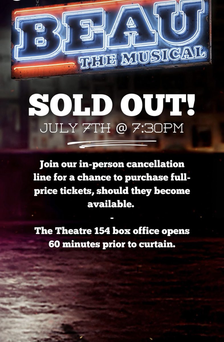 Douglas Lyons (@douglassings) on Twitter photo Tonight and Wednesday have sold out and the week has just begun. I can’t thank you enough for the support. Go <a href="/BeauMusical/">Beau the Musical</a>! Tonight and Wednesday have sold out and the week has just begun. I can’t thank you enough for the support. Go <a href="/BeauMusical/">Beau the Musical</a>!