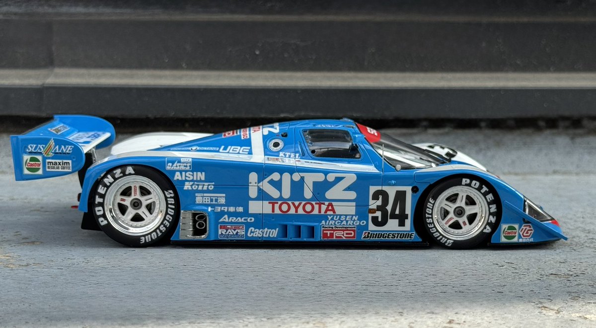 完成したので朝から撮影、ハセガワ1/24キッツトヨタ92C-V 1992ルマン