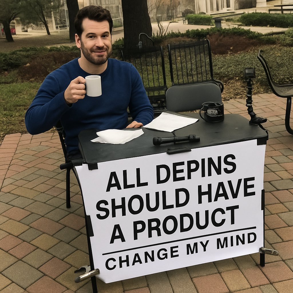 If your DePIN doesn’t have a real product, it’s not a network — it’s a Ponzi with WiFi.

Build something people actually want. Change my mind.