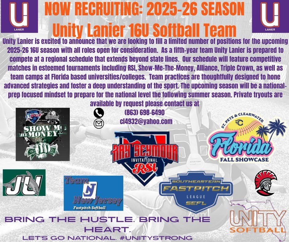 What will you do when opportUNITY knocks?!
#unitysoftball #unitylanier #BuiltDifferent