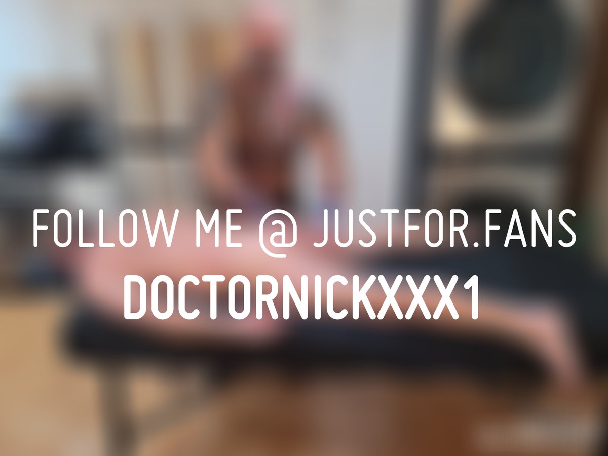 I live giving massage. And I'm good at it! Everyone who ends on my little table can tell you that!...

See this and more at:
justfor.fans/DoctorNickXXX1…