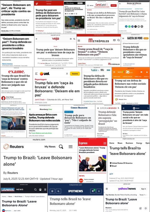 FtimaPesso2719's tweet photo. TRUMP  tornou BOLSONARO conhecido mundialmente...
E não  falou sobre Lula, Lule sonhou ou teve vontade de virar um mito. #DEIXEMBOLSONAROEMPAZ 
#Trump https://t.co/gt7Ckr7n2Q