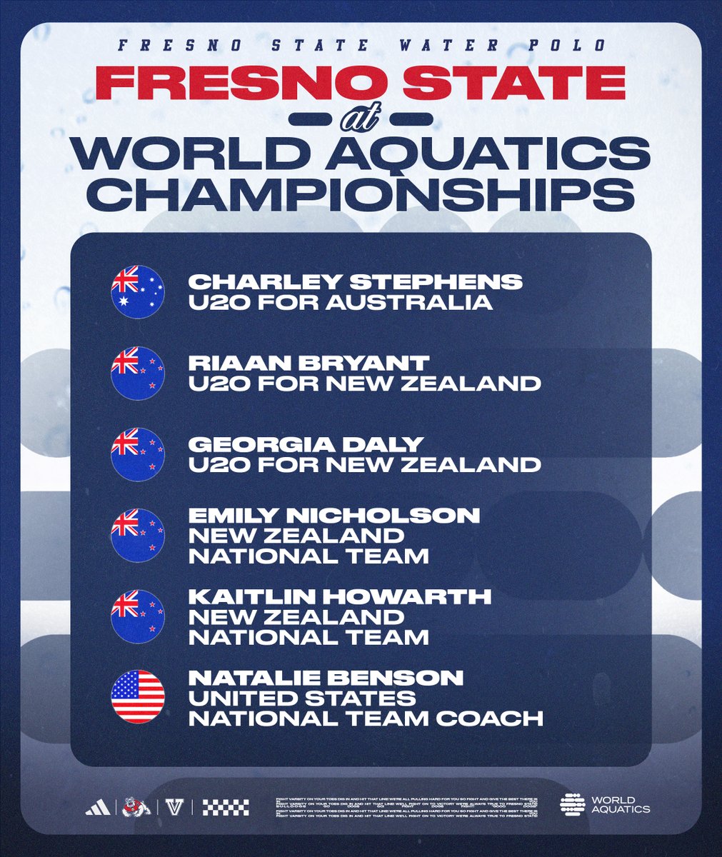 Bulldogs on the 𝗪𝗢𝗥𝗟𝗗 𝗦𝗧𝗔𝗚𝗘 🤩

Keep an eye out for our current and former 'Dogs at the upcoming <a href="/WorldAquatics/">World Aquatics</a> Championships this summer🤽
