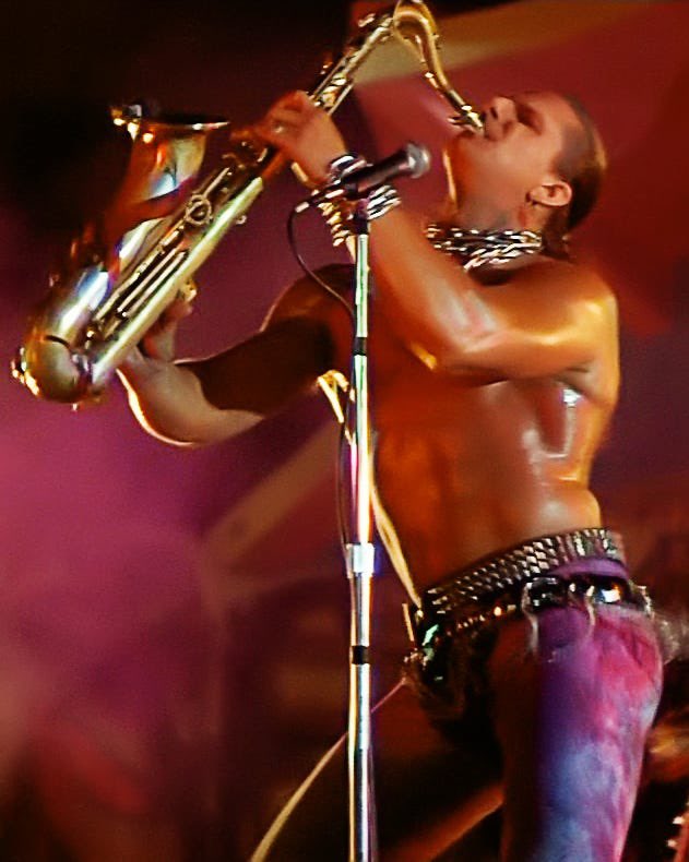 Name the movie shown here that includes the greatest sax scene ever.