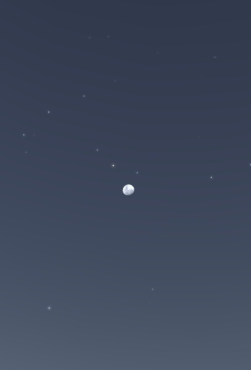 Si hoy miran la luna creciente, estará acompañando a la estrella Antares (no de la luz) una súper gigante roja, el corazon de la constelacion de Escorpio! Salga a mirar, es gratis!