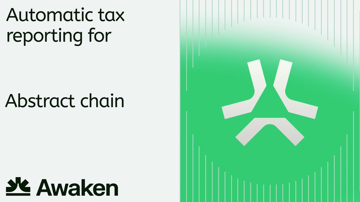 Abstract is live ✳️

Add your Abstract wallet now to automate your transaction sorting, view tax impacts, and track performance along with the rest of your portfolio

Awaken 🤝 Abstract