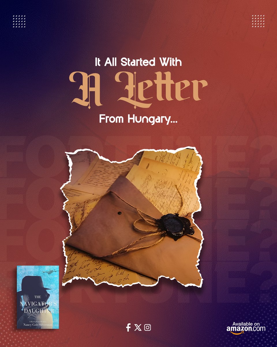 AuthorSilverman's tweet image. A letter from Hungary. A promise to her father. Kat Lawson’s search for truth uncovers a hidden past shaped by war and sacrifice. The powerful story of love, legacy, and strength.
Start reading today on Amazon:
a.co/d/0CKVeWX
#fiction #author #books #readers #booklover