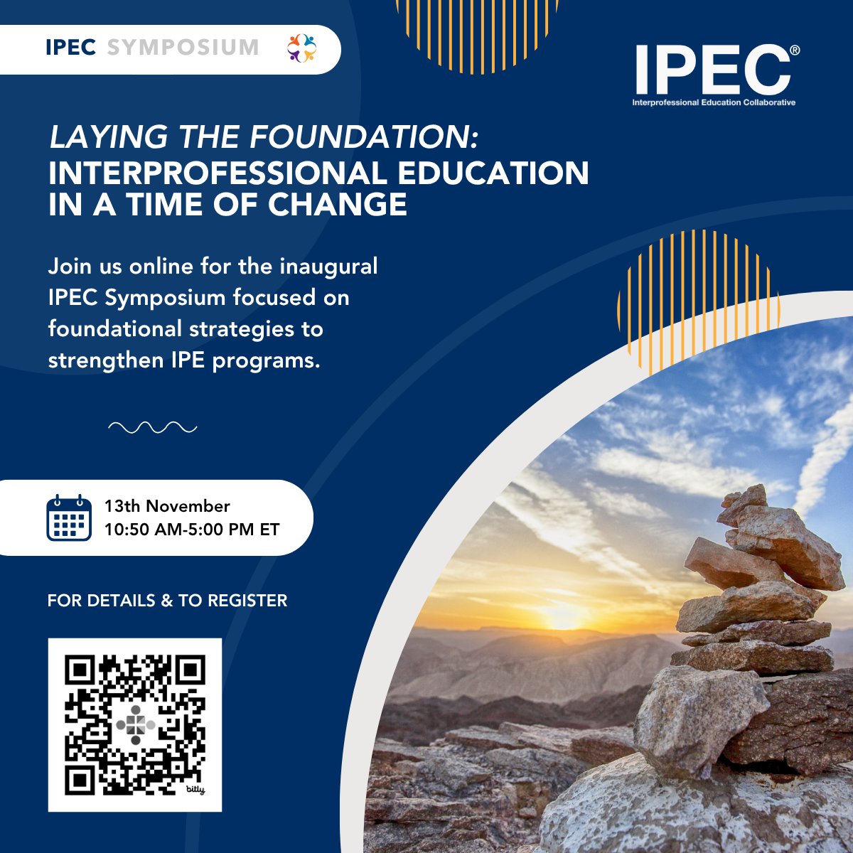 🚨 Be part of a milestone!
Join us for the inaugural virtual #IPECSymposium 🗓️ Nov 13, 2025
🎯 Laying the Foundation: Interprofessional Education in a Time of Change
💸 Early bird ends Oct 3 – IPEC members save $60!
🔗 bit.ly/3TXxi47
#IPE #ChangingTimes #PracticalSupport
