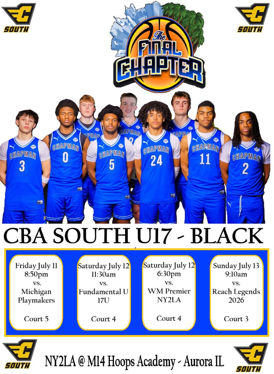 lbauer32's tweet image. Schedule for NY2LA this weekend.