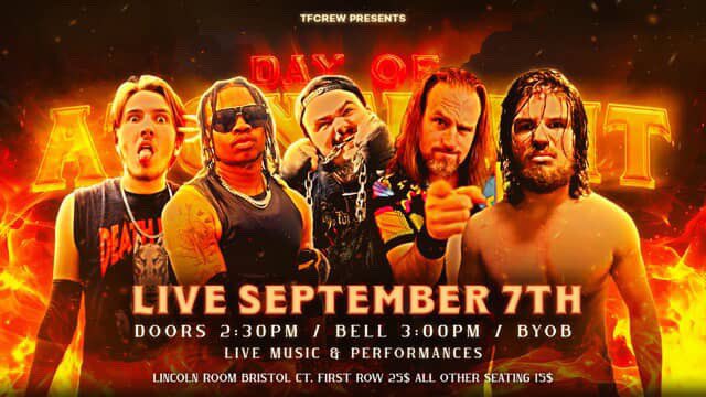 ❗️September 7th! 

🗺️Bristol, CT!

<a href="/TFcrew69/">TFcrew</a> DAY OF ATONEMENT!

🎟️Get your tickets in the comments!

📱Rumor has it that there might be some IcedT out there &amp; he might even bring his tag team partner/family with him. &amp; we’d really LOVE to you there 🤌🏼