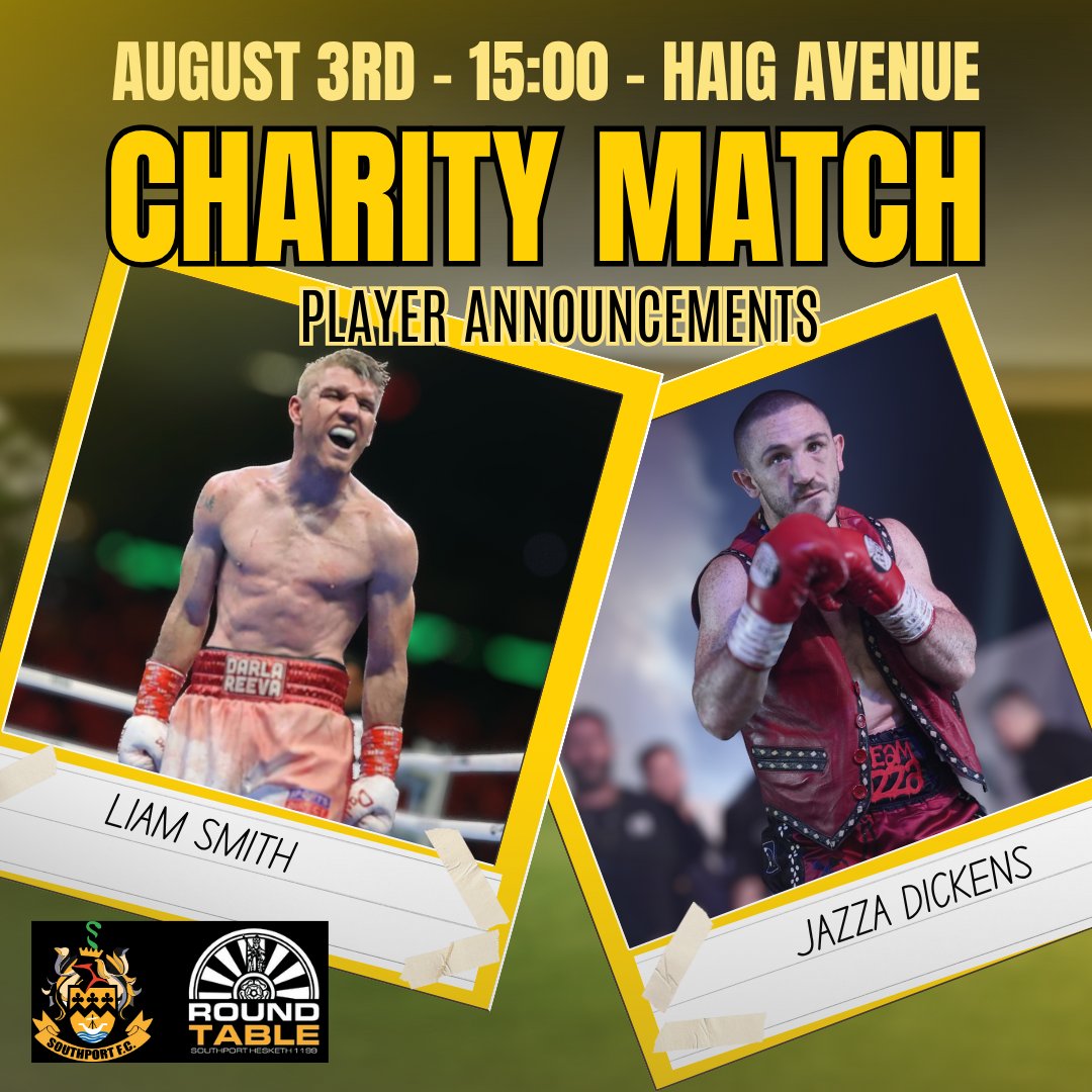 🥊 We are thrilled to announce two boxers set to play in our charity match - Liam Smith and Jazza Dickens.

The match is taking place in order to support 24 families who have been directly affected by the horrifying events of 29th July 2024, with all profits made being donated to