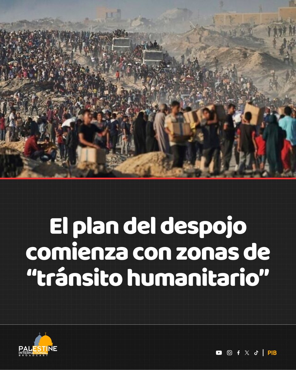 Israel y Estados Unidos han creado las llamadas “Áreas de Tránsito Humanitario” como un paso inicial para desplazar a los palestinos de Gaza. Aunque se presentan como soluciones temporales, en realidad forman parte de un proyecto de limpieza étnica planificada