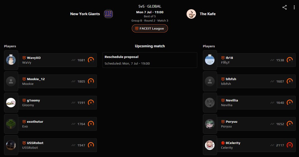 Ewan (@ewan_ow) on Twitter photo Another lower bracket elimination game between two hopeful expert teams. Both looking to avoid elimination and move past their opponent.
<a href="/NYGiantsOW/">The New York Giants</a> VS <a href="/TheKafeEsports/">The Kafe</a> at 9 PM EST.
twitch. tv/ewan_ow Another lower bracket elimination game between two hopeful expert teams. Both looking to avoid elimination and move past their opponent.
<a href="/NYGiantsOW/">The New York Giants</a> VS <a href="/TheKafeEsports/">The Kafe</a> at 9 PM EST.
twitch. tv/ewan_ow